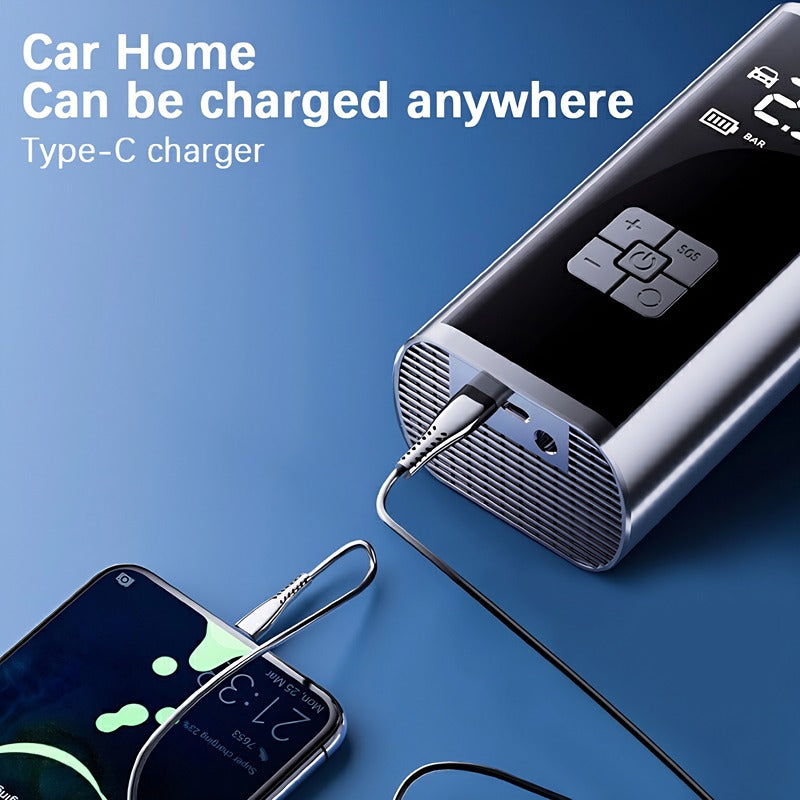 Wireless Tyre Inflator – Cordless Digital Air Compressor