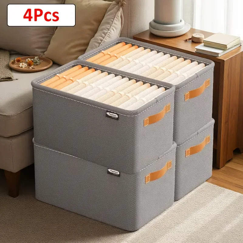 4pcs Foldable Storage Box Set