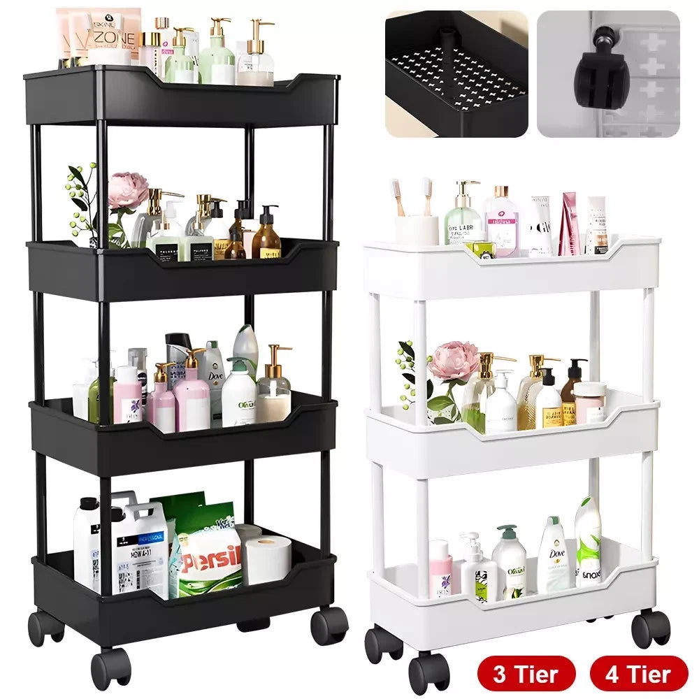 3/4 Tier Sliding Storage Trolley