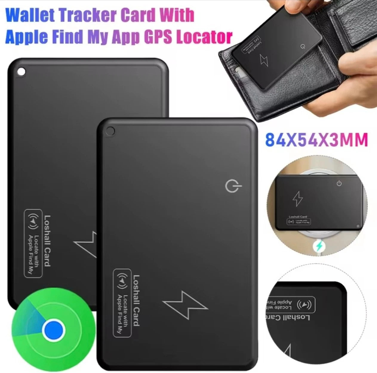 Slim Wallet Tracker Card