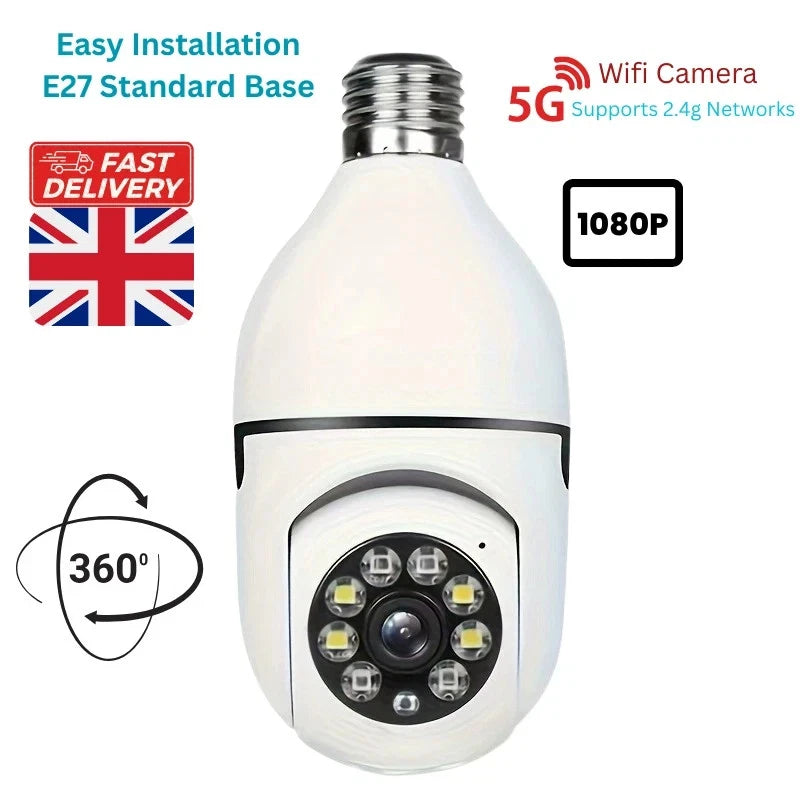 360° WiFi Light Bulb Camera