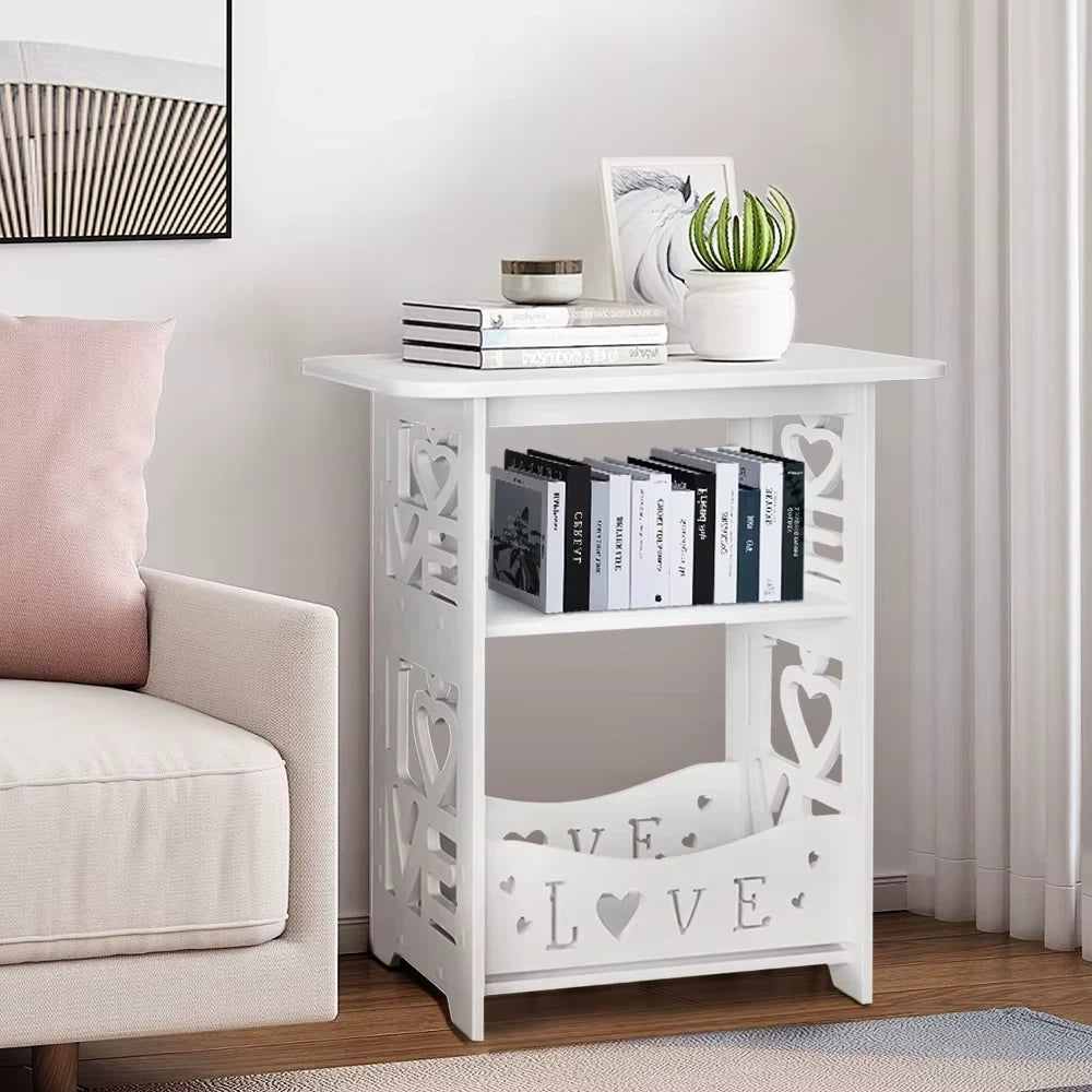 2-Tier PVC Side Table
