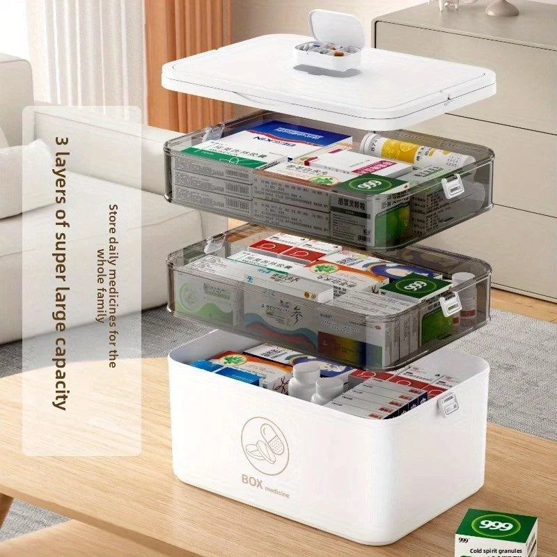 3-Layer Medicine Storage Box
