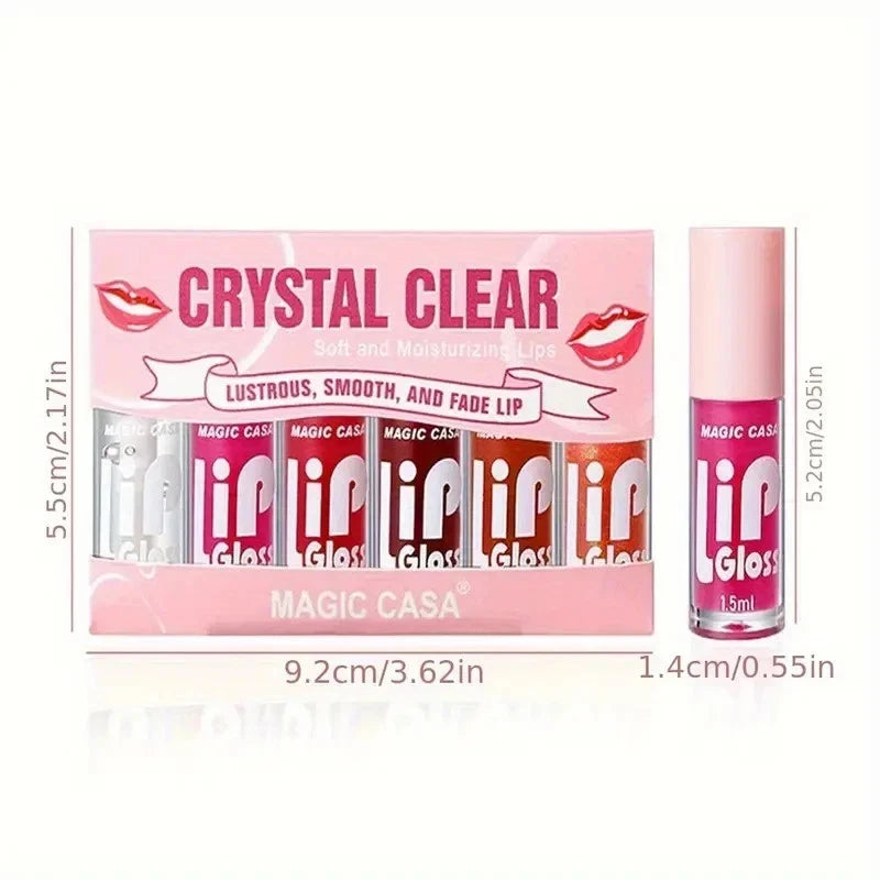 6PC Matte Lip Gloss Set
