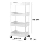 3/4 Tier Sliding Storage Trolley