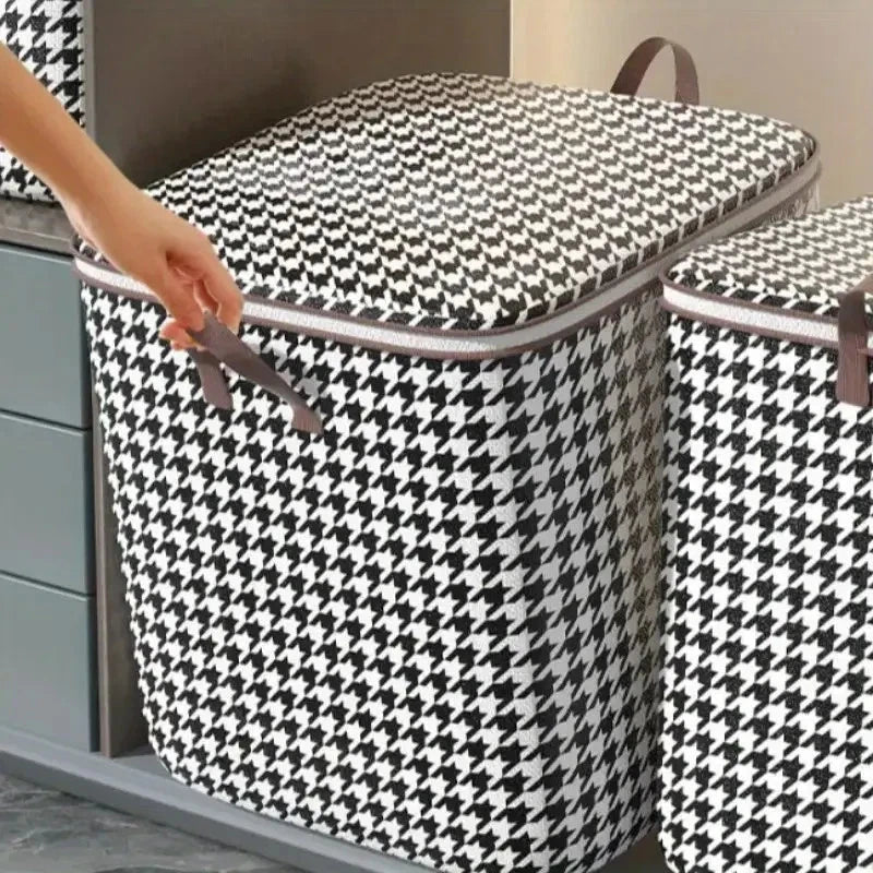 180L Houndstooth Storage Box
