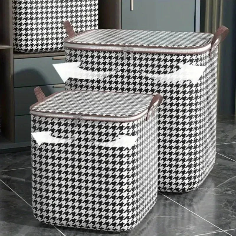 180L Houndstooth Storage Box
