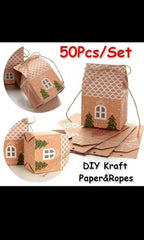 50PCS Christmas Candy Boxes