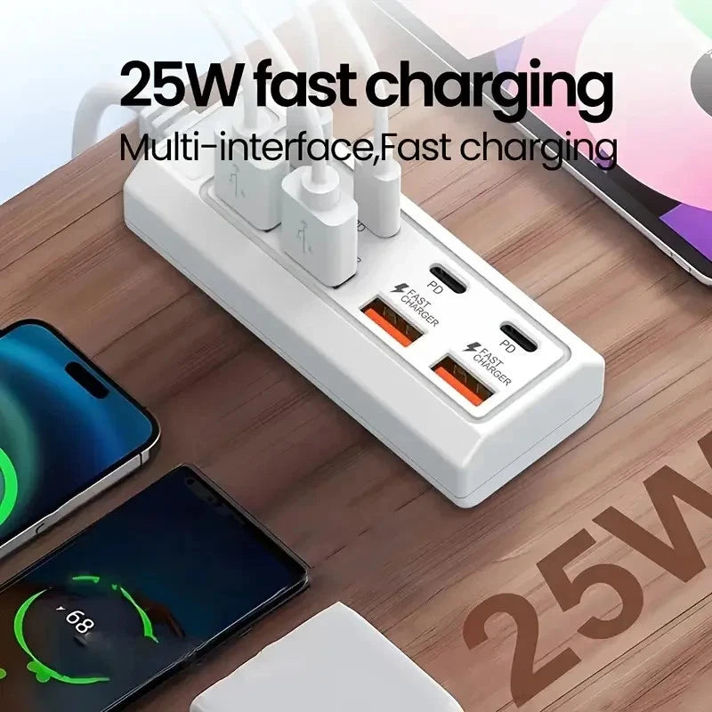 8-Port USB Fast Charging Hub
