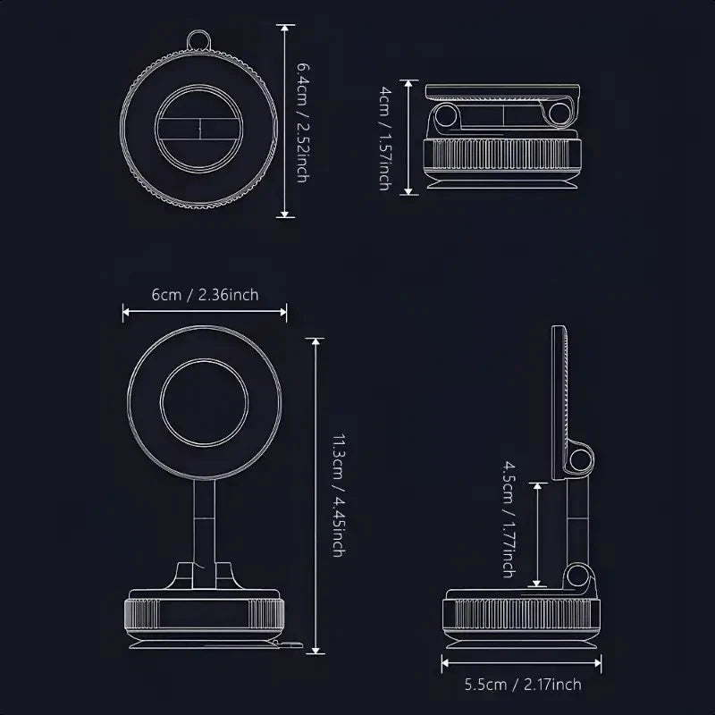 360° Magnetic Car Phone Mount