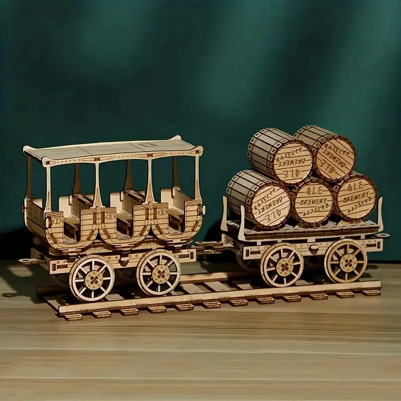 3D Wooden Wine Truck Puzzle