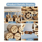 3D Wooden Wine Truck Puzzle