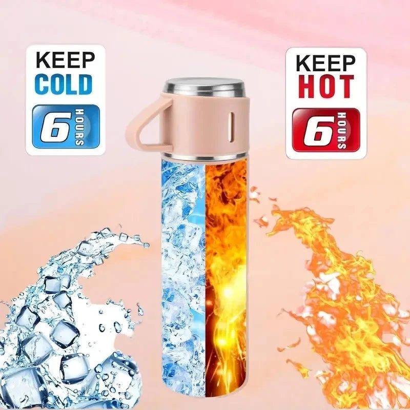 Stainless Steel Thermos Flask Set