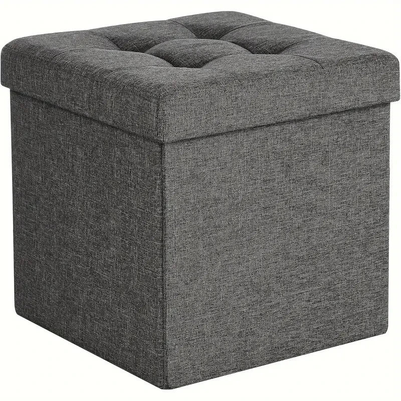 80L Foldable Storage Ottoman Bench