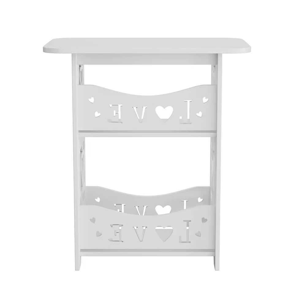 2-Tier PVC Side Table