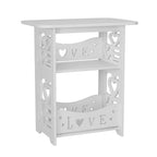 2-Tier PVC Side Table