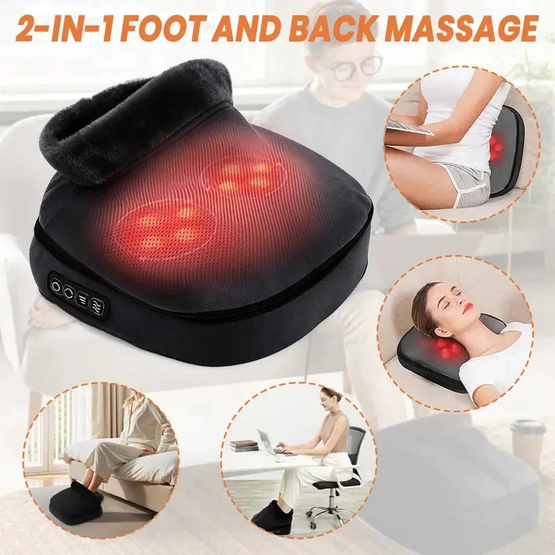 2-in-1 Heated Massager Machine