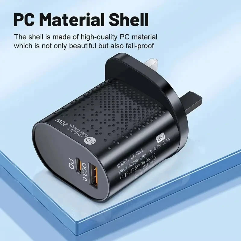 20W USB-C Fast Charger Bundle