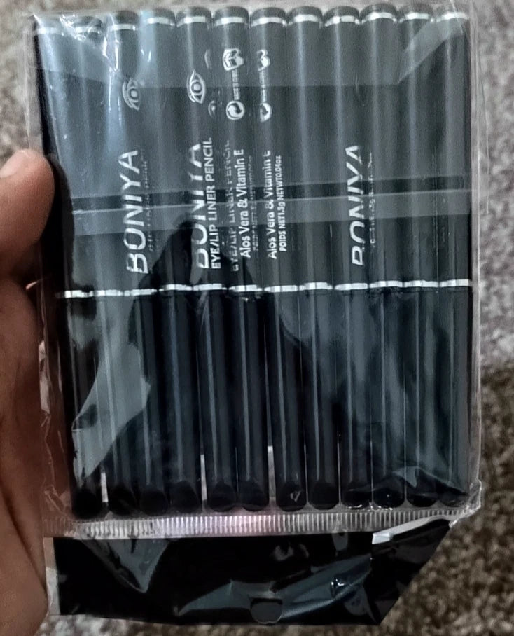 12x Black Liquid Eyeliner Pens