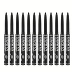 12x Black Liquid Eyeliner Pens