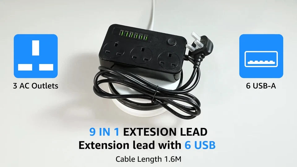 Multi Plug USB-C Power Strip